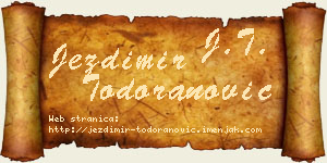 Jezdimir Todoranović vizit kartica